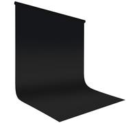 HOTUT Screen Backdrop,1.8M x 2.8M Black Photography Backdrop,Portable Collapsible Photography Background,Non-woven Fabrics Background Cloth for Photo Studio,Video Shooting,Live Streaming,Parties