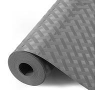 HOTUT Shelf Liners,30cm x 300cm Waterproof Shelf Liner,Kitchen Drawer Liner Drawer Mats,Oil-Proof,Anti-Slip Non-Adhesive,Plastic EVA Material BPA Free,Cupboard Cabinet shelf protector (Grey)