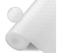 HOTUT Shelf Liners,Waterproof Shelf Liner,Kitchen Drawer Liner Drawer Mats,Oil-Proof,Anti-Slip Non-Adhesive,Plastic EVA Material BPA Free,Cupboard Cabinet shelf protector (Transparent/30cm x 300cm)