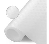 HOTUT Shelf Liners,Waterproof Shelf Liner,Kitchen Drawer Liner Drawer Mats,Oil-Proof,Anti-Slip Non-Adhesive,Plastic EVA Material BPA Free,Cupboard Cabinet shelf protector (Transparent/30cm x 150cm)