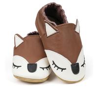 HOTUT Soft Leather Baby Booties, Protect Baby's Feet, Fox M, 12 Months