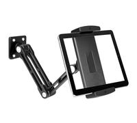 HOTUT Tablet Wall Mount Holder,Aluminium Extendable iPad Wall Holder,360°Rotating Adjustable,Foldable Tablet Stand for Bed,Adjustable for iPad Air/Mini Samsung Galaxy 4.7"-12.9"