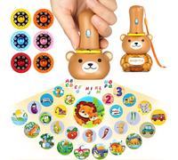 HOTUT Torch and Projector, Torch Light and Projector with 6 Discs 48 Images, Children's Projector Torches, Kids Night Light Torches, Plastic Flashlight Toy Gift for Toddler and Age 3+ Years Children