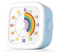 Hotut Visual Timer, 60-Minute Countdown, Time Management Tool for Kids and Adults, Classroom and Kitchen Friendly, Protective Case Included, Blue