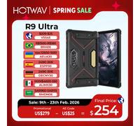 HOTWAV R9 Ultra 5G Rugged Tablet 20080mAh Massive Battery Android 15 Pad 11'' FHD+ 2K 8GB 512GB Tablet PC With Stylus Pen R9 Ultra Black