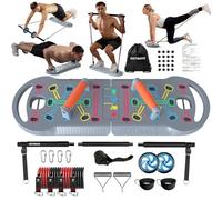 HOTWAVE Push Up Board Fitness, Portable Foldable 20 in 1 Push Up Bar at Home Gym, Pushup Handles for Floor. Professional Strength Training Equipment For Man and Women