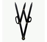 HOTWE Eyebrow Stencil Ruler for Microblading Eyebrow Measure, Balance Ruler for Eyebrow Makeup Caliper Stainless Steel Fibonacci Gauge Tools (Black)