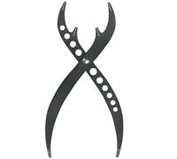 HOTWE Golden Ratio Eyebrow Ruler, 1:0.618 Makeup Measuring Tool, Eyebrow Marking Caliper, Eyeliner, Lips, Semi Permanent Tattoo Tools (Black)