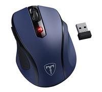 HOTWEEMS D-09 Ergonomic Wireless Laptop Mouse - Sapphire Blue