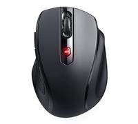 HOTWEEMS Wireless Mouse, Bluetooth Mouse , 6 Button, 5 Adjustable DPI(800-2400), 18-Months Battery Life,Wireless Ergonomic Mouse for Laptop, Computer, PC, Mac, Chromebook-Black