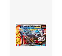 Hot Wheels Toy Car Track Set, 3 Formula 1 Die-Cast Vehicles in 1:64 Scale: McLaren F1 Team, Alpine & VCARB, Sprint Race Circuit (Teams May Vary), JDY15