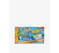 Hot Wheels Stunt Tracks Rapid Cyclone Playset & 1:64 Scale Toy Car