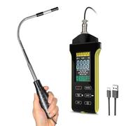 Hotwire Anemometer Handheld, HVAC Anemometer CFM/CMM Air Flow Velocity Meter with Telescopic Probe, Temperature and Humidity Air Flow Velocity, Professional Airflow Meter for HVAC Cone Duct