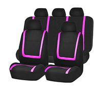 HotYou Car Seat Covers, Full Set Front & Rear Universal Resistant Covers Set, Auto Interior Accessories Universal Car Seat Cover Protector,Removable and washable,Rose