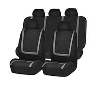 HotYou Car Seat Covers, Full Set Front & Rear Universal Resistant Covers Set, Auto Interior Accessories Universal Car Seat Cover Protector,Removable and washable,Grey