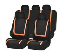 HotYou Car Seat Covers, Full Set Front & Rear Universal Resistant Covers Set, Auto Interior Accessories Universal Car Seat Cover Protector,Removable and washable,Orange
