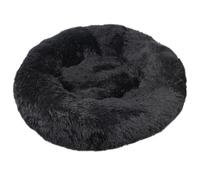 HotYou Cat Donut Bed - Dog Mattress for Indoor Pets 2.5-45KG, Washable Round Cat Beds for Small, Medium, Large Dogs, Fluffy Calming Anti Anxiety Kitten Bed,Black,80 CM（<25KG）