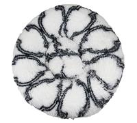 HotYou Cat Donut Bed - Dog Mattress for Indoor Pets 2.5-45KG, Washable Round Cat Beds for Small, Medium, Large Dogs, Fluffy Calming Anti Anxiety Kitten Bed,White Black,80 CM（<25KG）