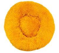 HotYou Cat Donut Bed - Dog Mattress for Indoor Pets 2.5-45KG, Washable Round Cat Beds for Small, Medium, Large Dogs, Fluffy Calming Anti Anxiety Kitten Bed,Yellow 1,40 CM（<2.5KG）