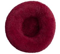 HotYou Cat Donut Bed - Dog Mattress for Indoor Pets 2.5-45KG, Washable Round Cat Beds for Small, Medium, Large Dogs, Fluffy Calming Anti Anxiety Kitten Bed,WineRed 1,80 CM（<25KG）