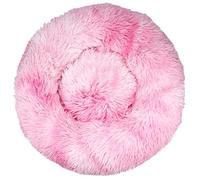 HotYou Cat Donut Bed - Dog Mattress for Indoor Pets 2.5-45KG, Washable Round Cat Beds for Small, Medium, Large Dogs, Fluffy Calming Anti Anxiety Kitten Bed,Pink 4,70 CM（<17KG）