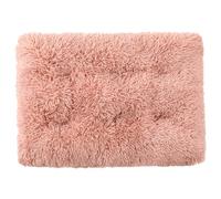 HotYou Faux Fur Dog Beds Large Washable Mattress, Fluffy Calming Dog Bed Anti Anxiety, Pet Bed Cushion with Anti Slip and Waterproof Bottom,Machine Washable,Pink 1,XL 93 * 65 CM（<20KG）