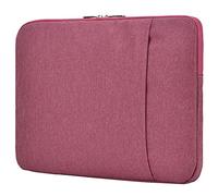 HotYou Laptop Sleeve Bag, Vertical Style Water Repellent Polyester Protective Case Cover with Pocket,Pink,14" (39 * 28 * 2) CM