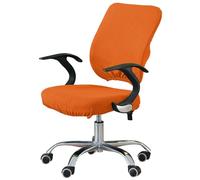 HotYou Stretch Office Chair Covers for Back and Seat, Removable Washable Chair Seat Cover Protector Cover, Universal Armchair Cover Slipcover，Orange