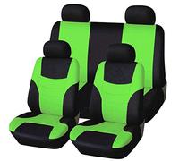 HotYou Universal Seat Cover - Front & Rear - Full Set 5,Removable and washable,Green