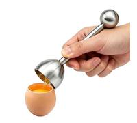 Hotype Egg Cracker Topper, Stainless Steel Soft Hard Boiled Egg Shell Cutter, Egg Shell Separator Remover, Eggs Cutter, Eggshell Opener