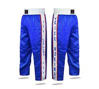 Hotzo Kickboxing Trouser Mix Martial Arts Muay Thai Clothing UFC Cage Bottom Trouser Elasticated Drawstring Waistband (000/110) Royal Blue