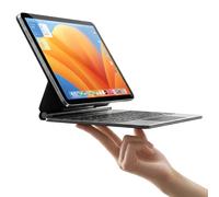 HOU Keyboard Case for iPad 11th Generation A16 2025/iPad 10th Generation 10.9“ 2022,Magnetic Adjustable Angle Stand, Multi-touch Trackpad, 7 Color Backlit, QWERTY Layout,Black