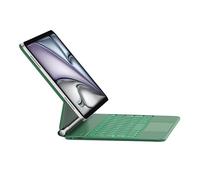 HOU Keyboard Case for iPad Air 11 Inch (M3 2025/M2 2024), Air 5th/4th Gen, 7-Color Backlight, Floating Stand, Click-Anywhere Trackpad, iPad Pro 11 inch (4th/3rd/2nd/1st) Case with Keyboard,Green