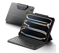 HOU Keyboard Case for iPad Air 11 inch (M3/M2) & iPad Air 5th/4th Gen & iPad Pro 11 inch (M4/4th/3rd/2nd/1st Generation- Lightweight and Portable, Space Leather, Four Corner Reinforcement