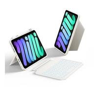 HOU Keyboard Case for iPad Mini 7/6, Bluetooth Folio Keyboard, 8.3-inch iPad Mini 7/6 Keyboard Case with 150 Degree Magnetic Detachable, Scratch and Shock Resistant, USB-C Charging