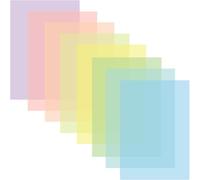 Houbobo 8 Pcs A4 Colour Overlay For Dyslexia, A4 Dyslexia Reading Tools for kids with Coloured Overlays, Highlight Dyslexia Reading Strips for Dyslexia, ADHD and Reduce Visual Stress