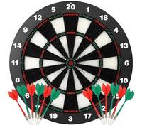Houbobo Dart Board for Adults and Kids, Professional Dartboards with 12Pcs Safety Darts, Perfect Dart Game Gifts for Christmas, Parties, Birthdays, or Celebrations