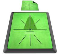 Houbobo Golf Hitting Mat, Golf Training Mat Outdoor Indoor for Swing Path Feedback Detection Batting, Extra Replaceable Golf Practice Mat, for Men Women Golfers