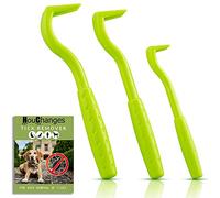 HouChanges 3Pcs Tick Remover Tool,Painlessly Tick for Dogs Cats and Humans Pets Green