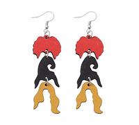 Houcs Pocus Style Drop and Dangle Earrings Hocus Pocus Costume Accessories
