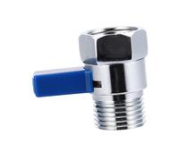 HOUDERCO 1/2 Inch Copper Straight Valve with Handle, Easy to Use and Install, Shower Head Shut-Off Valve for Bathroom Flow Control, Sturdy Full Copper Material