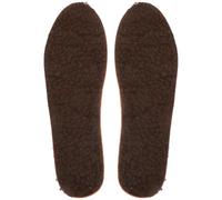 HOUDERCO 1 Pair Warm Insoles for Men and Women Brown Artificial Lamb Wool and Cotton Shoe Pads with Support and Improved Motion Control for Daily Life and Athletic Activities
