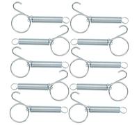 HOUDERCO 10-Pack Multi-Purpose PET Cage Door Spring Hooks for Chicken Pigeon Rabbit and Quail Durable Cage Door Fixing Hooks Easy Installation