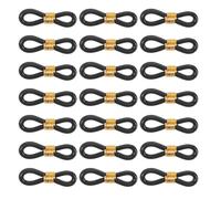 HOUDERCO 100pcs Black Adjustable Splay Leg Bands for Chicks Corrective Support, Easy to Use Rubber and Metal Hobble Braces for Poultry, Ducks and Birds Leg Foot Straightener