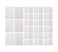 HOUDERCO 100pcs Loose Leaf Refill Paper with 6-Ring Holes, Graph Ruled Filler Notebook Paper in White for Efficient Notebook Management and Project Planning Organization