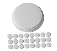 HOUDERCO 100pcs Paper Cup Lids Drinking Cup Covers Blank Design Round Edge Lightweight for Coffee Tea Water at Home Hotel Cafe Party Use