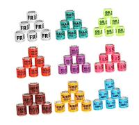 HOUDERCO 100pcs Racing Pigeon Anklet Pigeon Foot Rings Colors Foot Ring Identification for Racing Supply