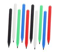 HOUDERCO 10pcs Assorted Colour Plastic Lcd Drawing Board Stylus Pens with Break Resistance for Children to Draw and Memorize Words