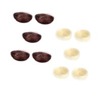 HOUDERCO 10Pcs Faux Bird Nest Decor for Cold Dishes Mini Garden Nesting Ornament Realistic Bird Nests for Crafts and Micro Landscape Decoration
