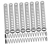 HOUDERCO 10pcs Pinball Machine Pull Rod Spring Game Machine Rod Springs Pinball Parts Ball Shooter Replacement Parts Accessories Steel Black